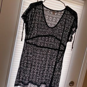 Black Arizona crochet cover-up size medium